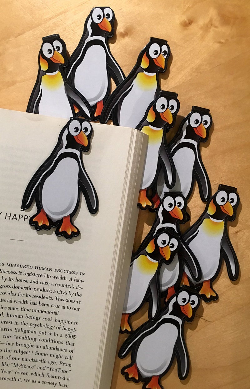 Folio Penguin Bookmarks Bulk Animal Clip Bookmarks for Students Kids Teens Girls Boys Pack of 20 Funny Reading Incentives and Awards Reading Programs Birthday Party Favors Classroom Prizes - Image 3